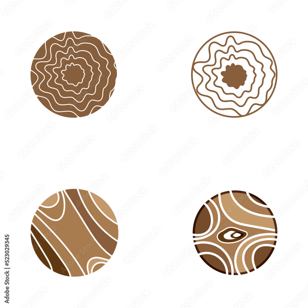 Obraz premium wood logo based design vector template