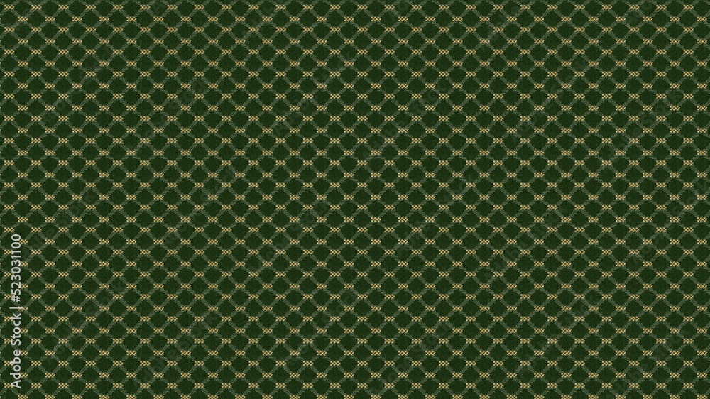 Green Hotel Carpet Texture. 3d rendering.