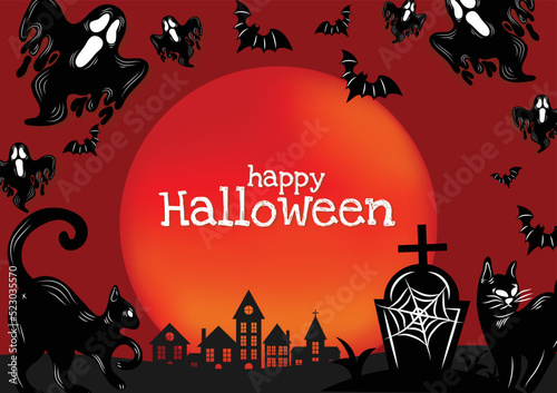 halloween banner for halloween content vector design