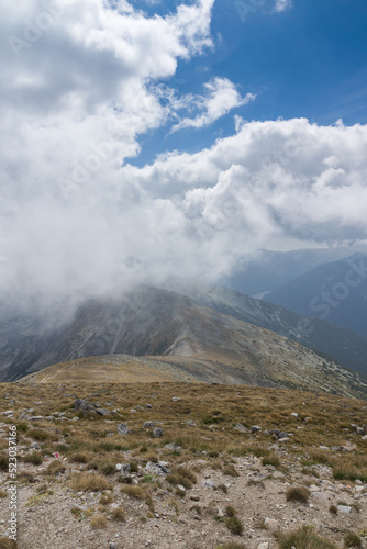 Landscape of Rila mountain near Musala peak, Bulgaria