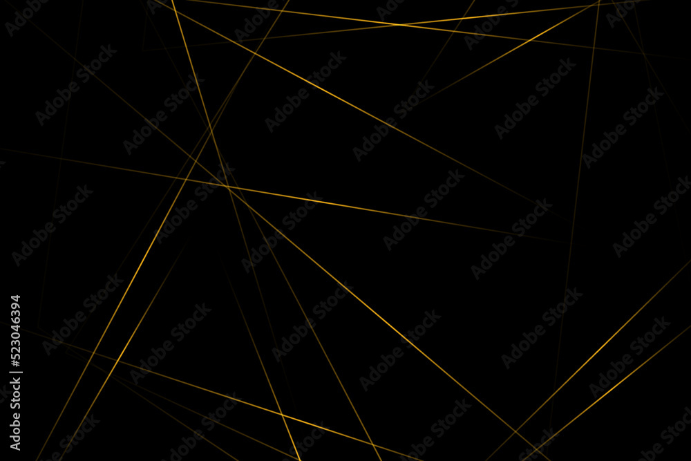 Fototapeta premium Abstract black with gold lines, triangles background modern design. Vector illustration EPS 10.