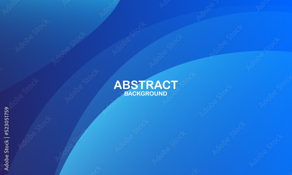 Abstract blue wave background. Vector illustration