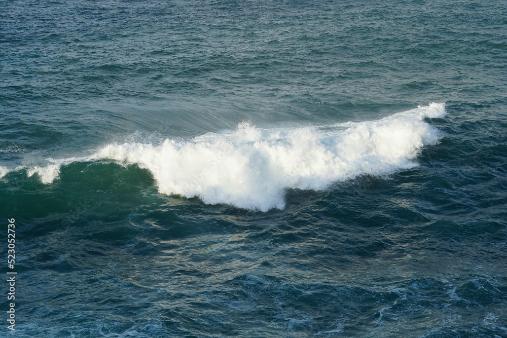 the waves in the sea of ​​​​South Java, tropical Indonesia