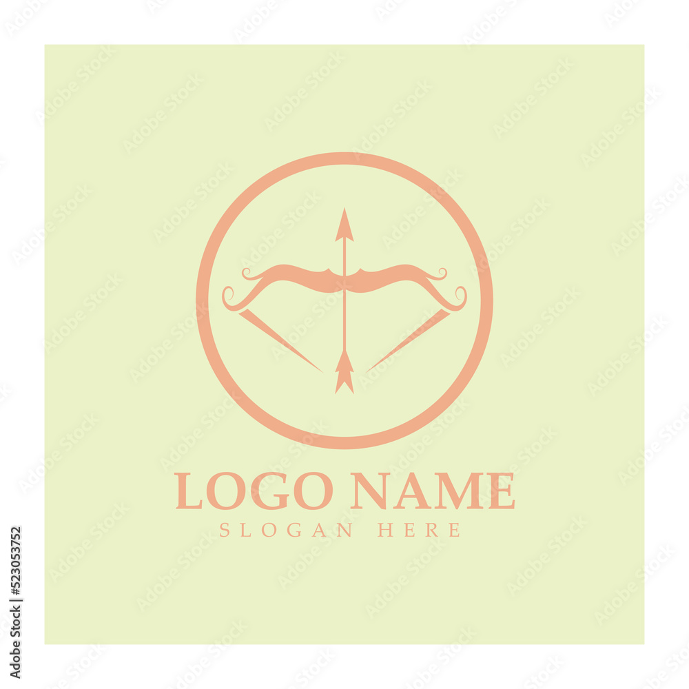 crossbow logo with archery concept modern icon illustration design vector template crossbow logo with archery concept modern icon illustration design vector template