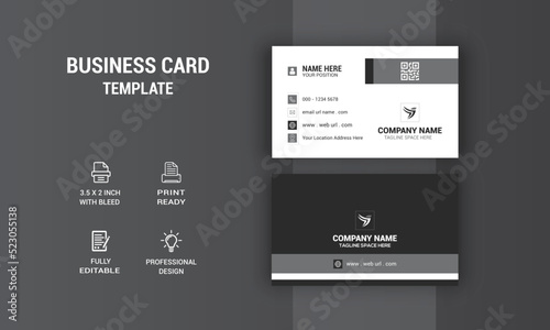 New Style Business Card Design. Card Design. Photos & Vector Standard Template	