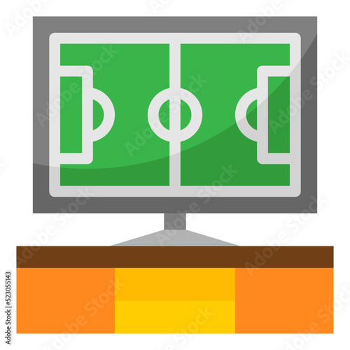 Soccer,tv,sport,channel,entertainment - flat icon