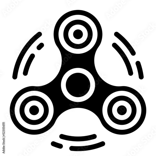 Spinner,toy,fidget,kid,entertainment - solid icon