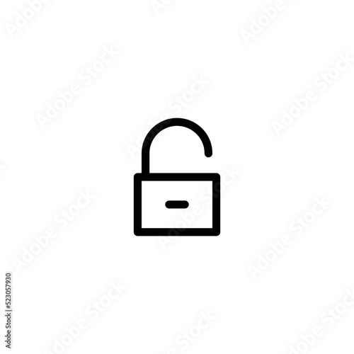 lock icon on white