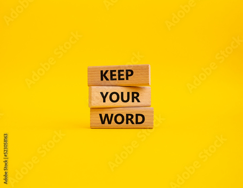 Fotografie, Obraz Keep your word symbol