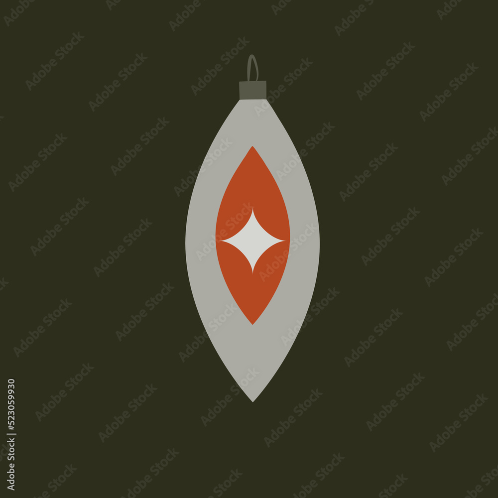 Fototapeta premium Vector icon in cartoon and scandinavian style isolated on black background