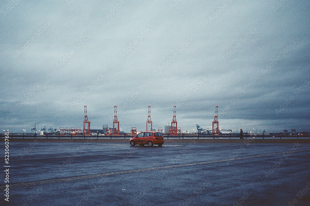 cargo ship in port