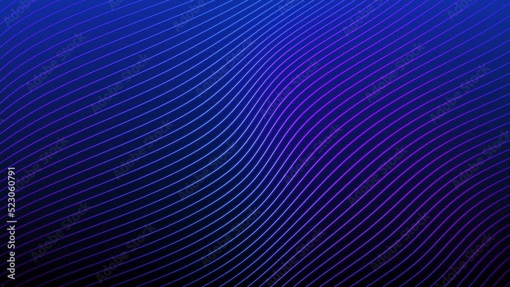 Abstract wavy background in bright neon blue and purple colors. Seamless loop animation. 3d rendering. Abstract wavy background in bright neon blue and purple colors. Seamless loop animation. 3d rendering.