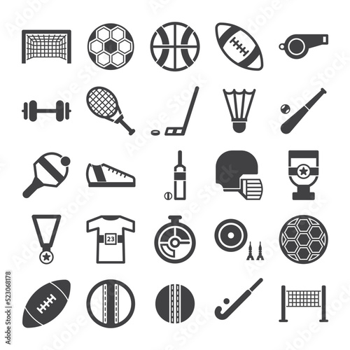 Sports icons sign symbol vector