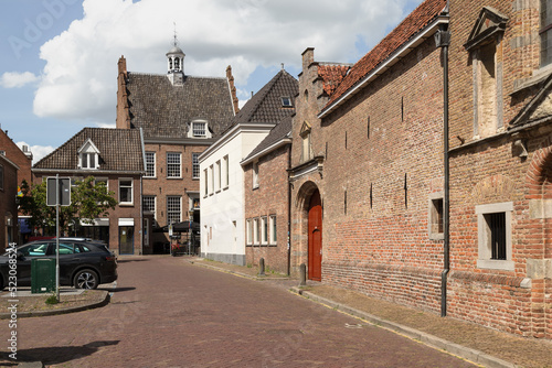 Former commandery of Sint Jan built in the year 1544 and the former town hall in the Dutch city of Montfoort. photo