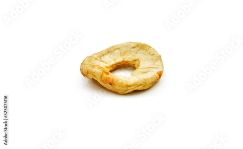 dried apple snack isolated on white background