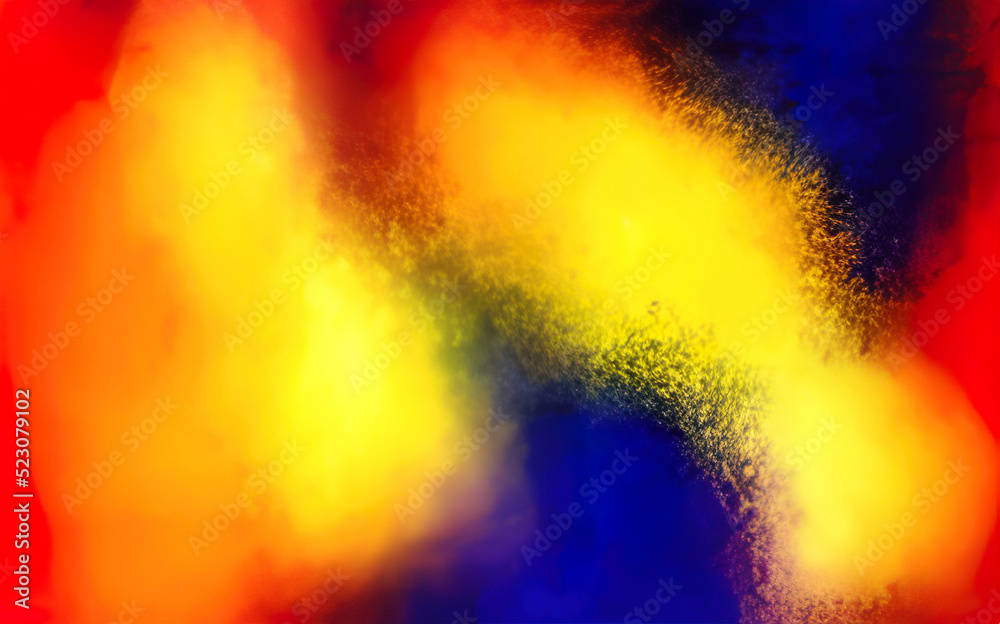 Digital illustration abstract background yellow blue