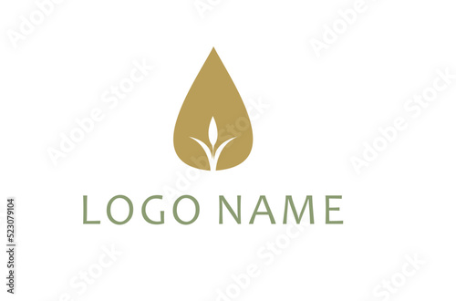 Olive Oil  Droplet and Flower logo design inspiration