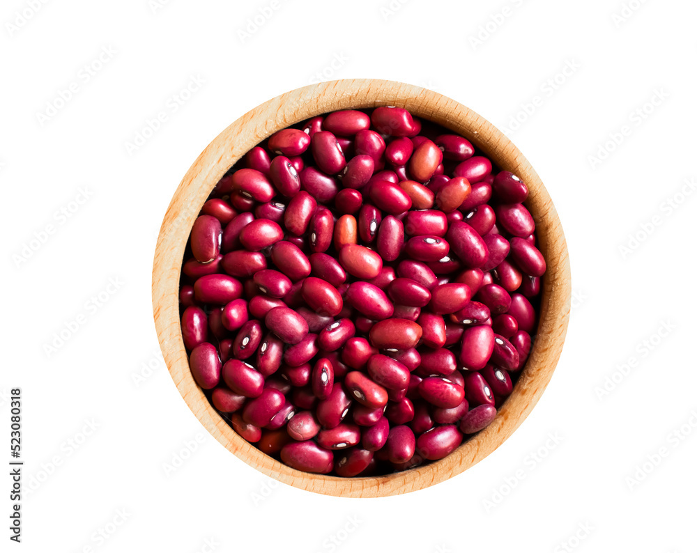 Plate with raw beans isolated on white background Plate with raw beans isolated on white background