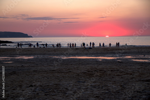 Trevone Bay Cornwall England 08 12 2022 heat wave UK government drought declaration photo