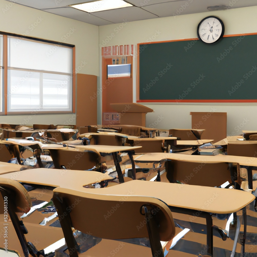 High School Classroom Interior High School Classroom Interior