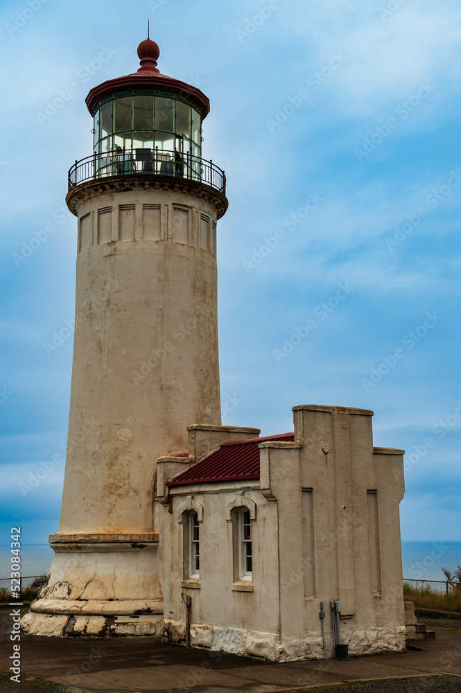 old lighthouse in Cape Disappointment State Park, Ilwaco, Washington state, USA
