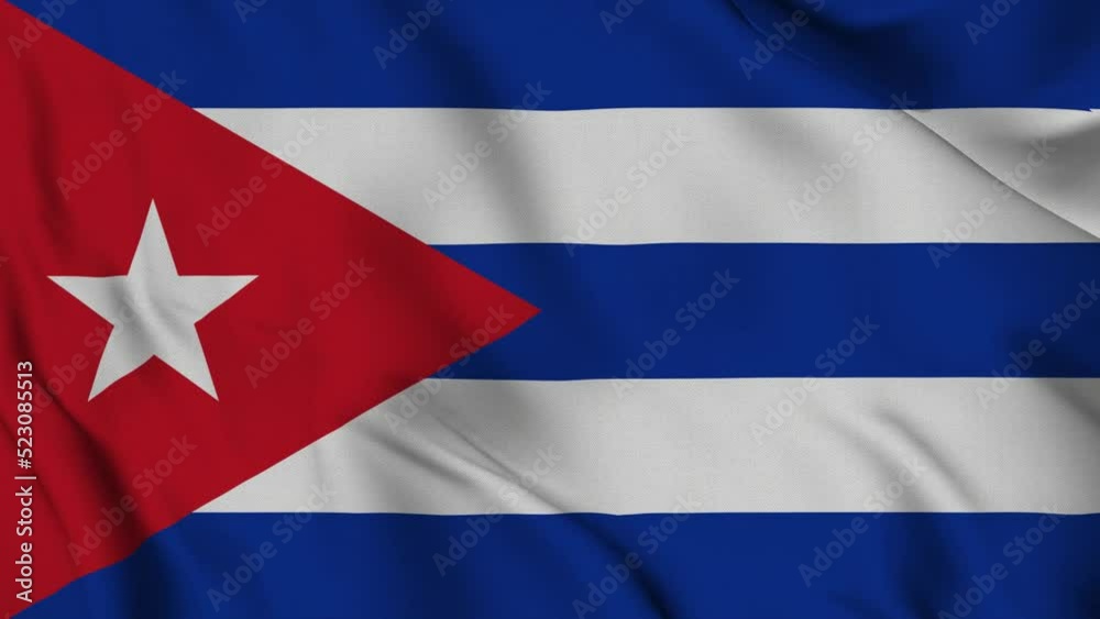 Realistic Flag of Cuba Realistic Flag of Cuba
