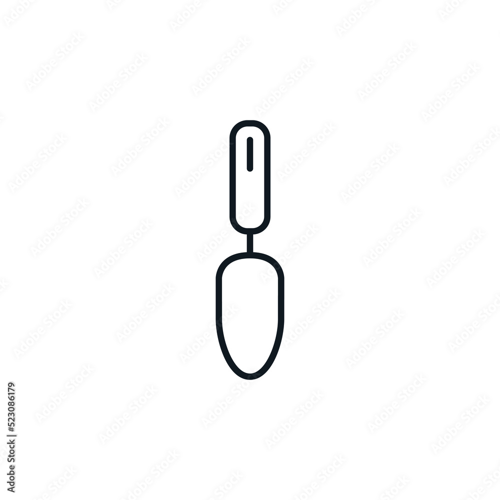Shovel icon, tools for work in garden. Gardening, rural lifestyle, and nature concept. Can be used in social media, typographic and web design. Vector illustration isolated on white background. Shovel icon, tools for work in garden. Gardening, rural lifestyle, and nature concept. Can be used in social media, typographic and web design. Vector illustration isolated on white background.