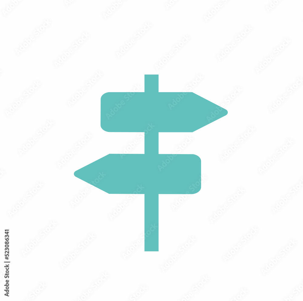 traffic direction icon isolated on white sign symbol traffic direction icon isolated on white sign symbol