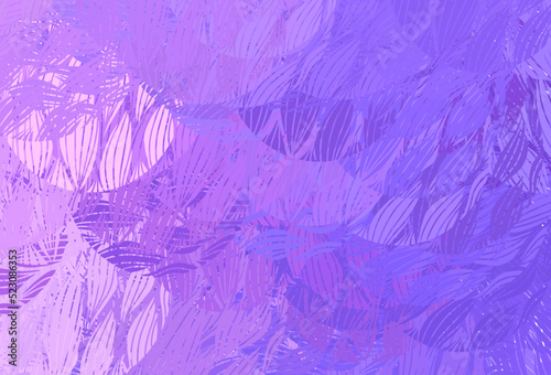 Light Purple vector background with abstract shapes.