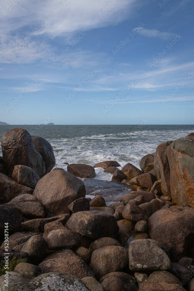 rocks and sea in brazil