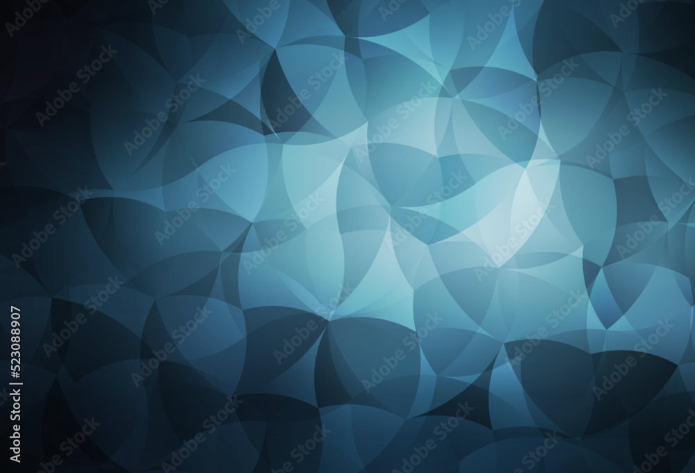 Fototapeta premium Dark BLUE vector pattern with random forms.