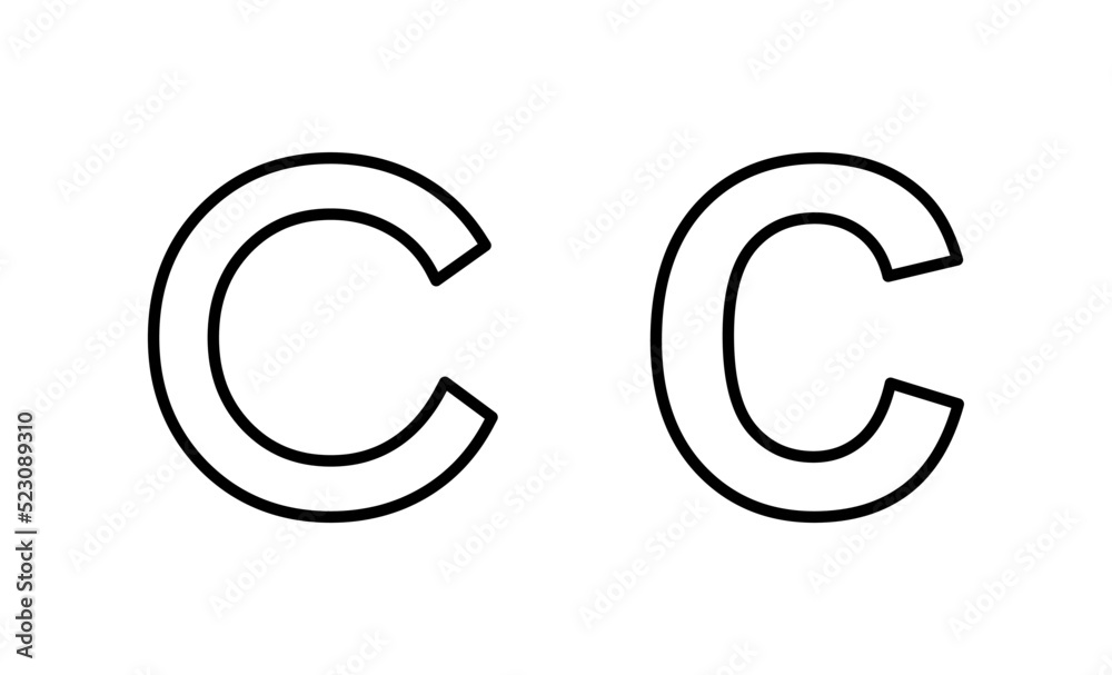 Copyright icon vector. copyright sign and symbol Copyright icon vector. copyright sign and symbol