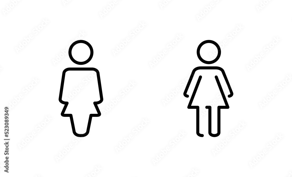 Female icon vector. woman sign and symbol Female icon vector. woman sign and symbol