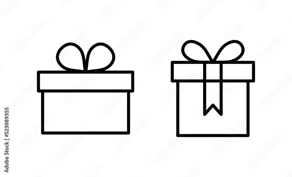 Gift icon vector. gift sign and symbol. birthday gift Gift icon vector. gift sign and symbol. birthday gift