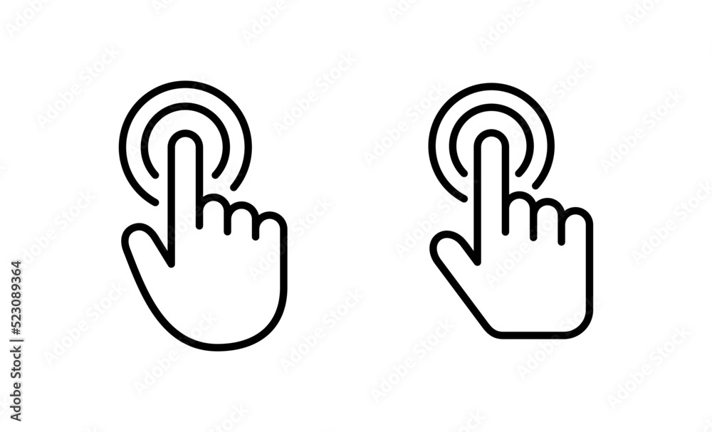 Hand cursor icon vector. cursor sign and symbol. hand cursor icon clik Hand cursor icon vector. cursor sign and symbol. hand cursor icon clik
