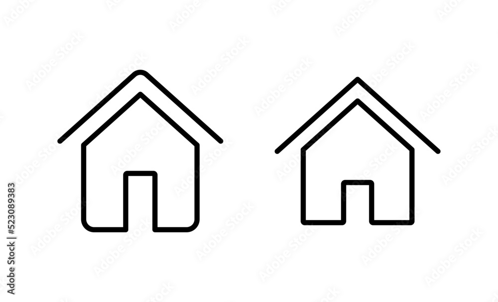 House icon vector. Home sign and symbol