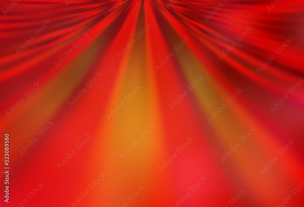 Light Orange vector blurred bright pattern.