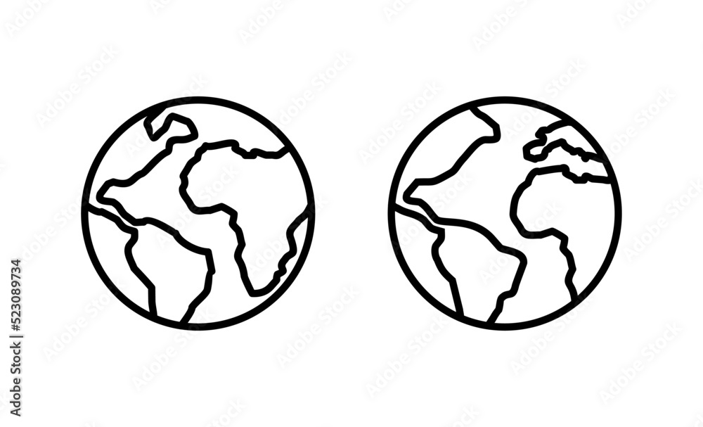 World map vector. Worldmap sign and symbol. Globe icon World map vector. Worldmap sign and symbol. Globe icon