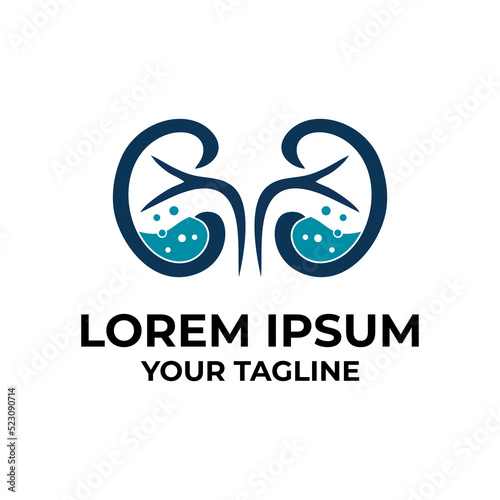 kidney logo vector design template