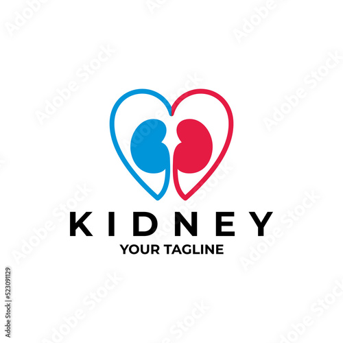 kidney logo vector design template