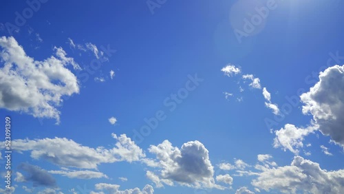 Sky Time Lapse. Cloudy sky in good sunny weather. 