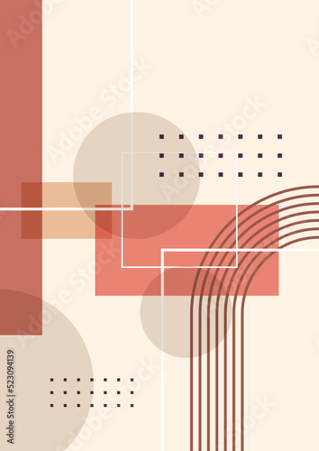 Modern minimalist abstract aesthetic illustrations. Bohemian style wall decor. Collection of contemporary artistic posters.