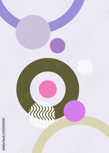 Modern minimalist abstract aesthetic illustrations. Bohemian style wall decor. Collection of contemporary artistic posters.