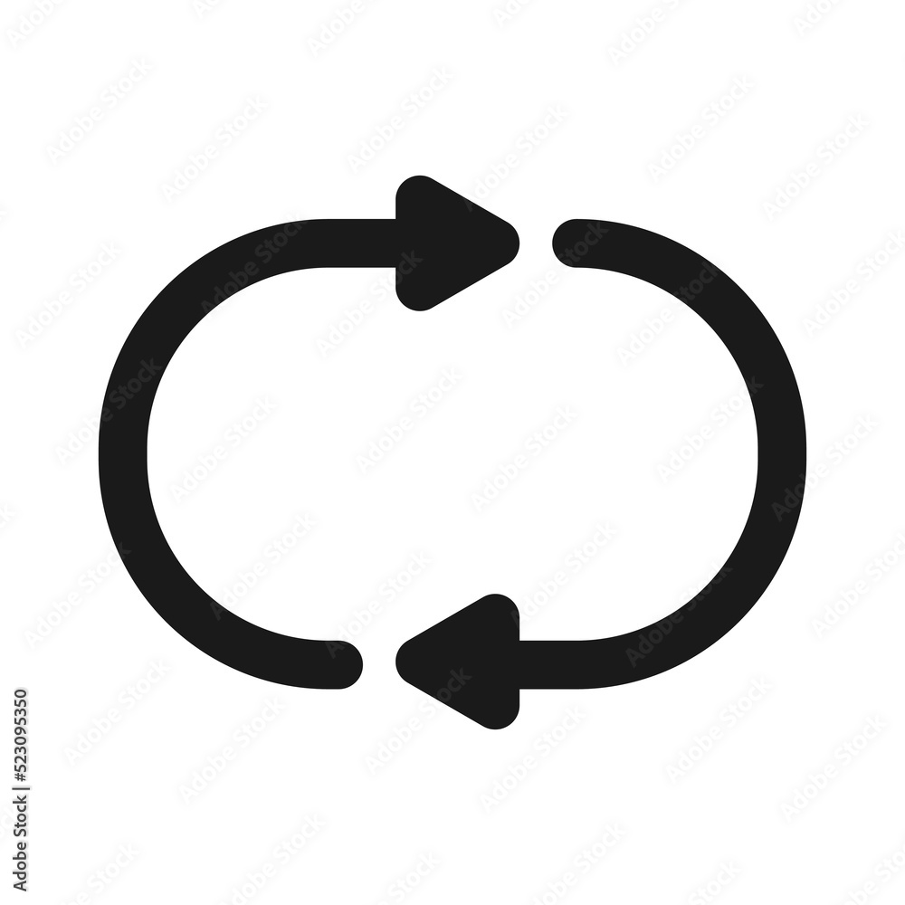 Repost line icon. Social media repost Vector illustration Repost line icon. Social media repost Vector illustration