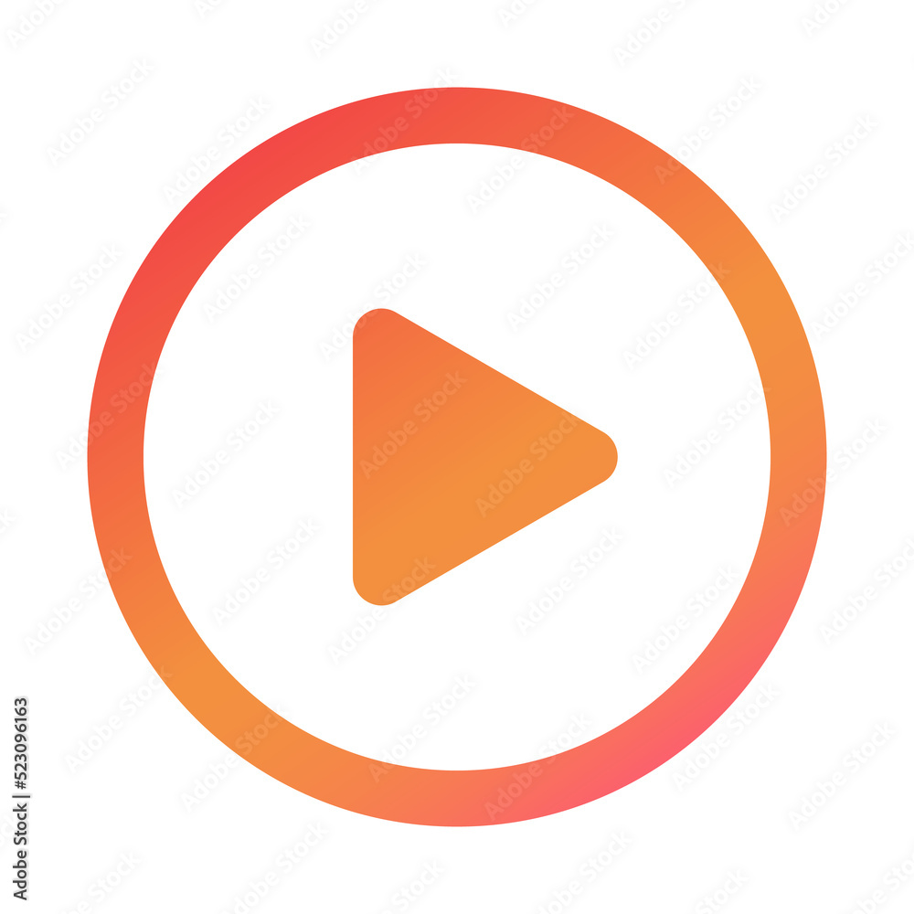 Play Logo symbol. Video or Music player illustration Play Logo symbol. Video or Music player illustration