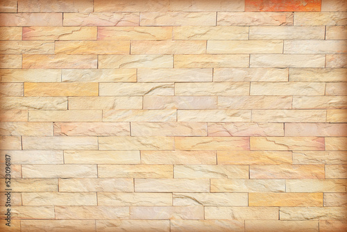 Texture of the stone wall for background Sandstone wall background Pattern of Sandstone Brick Wall Surface