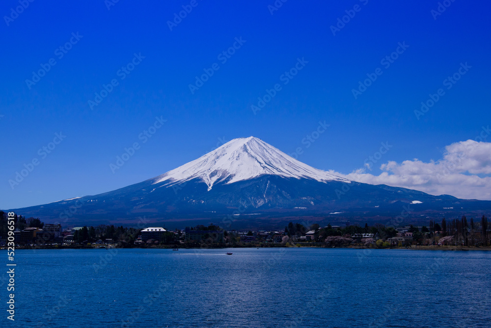富士山と河口湖 富士山と河口湖
