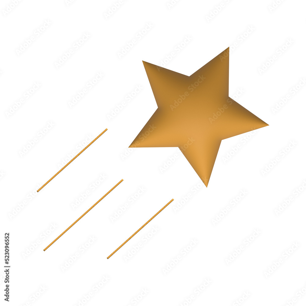 3d Rendering Star Icon on transparent background 3d Rendering Star Icon on transparent background