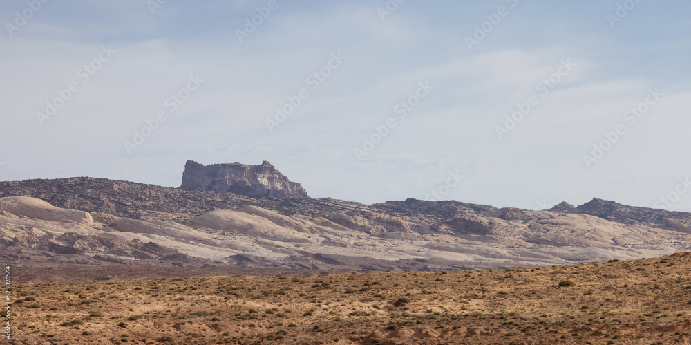 Red Rock Formations and Hoodoos in the Desert at Sunrise. Spring Season. Goblin Valley State Park. Utah, United States. Nature Background. Red Rock Formations and Hoodoos in the Desert at Sunrise. Spring Season. Goblin Valley State Park. Utah, United States. Nature Background.
