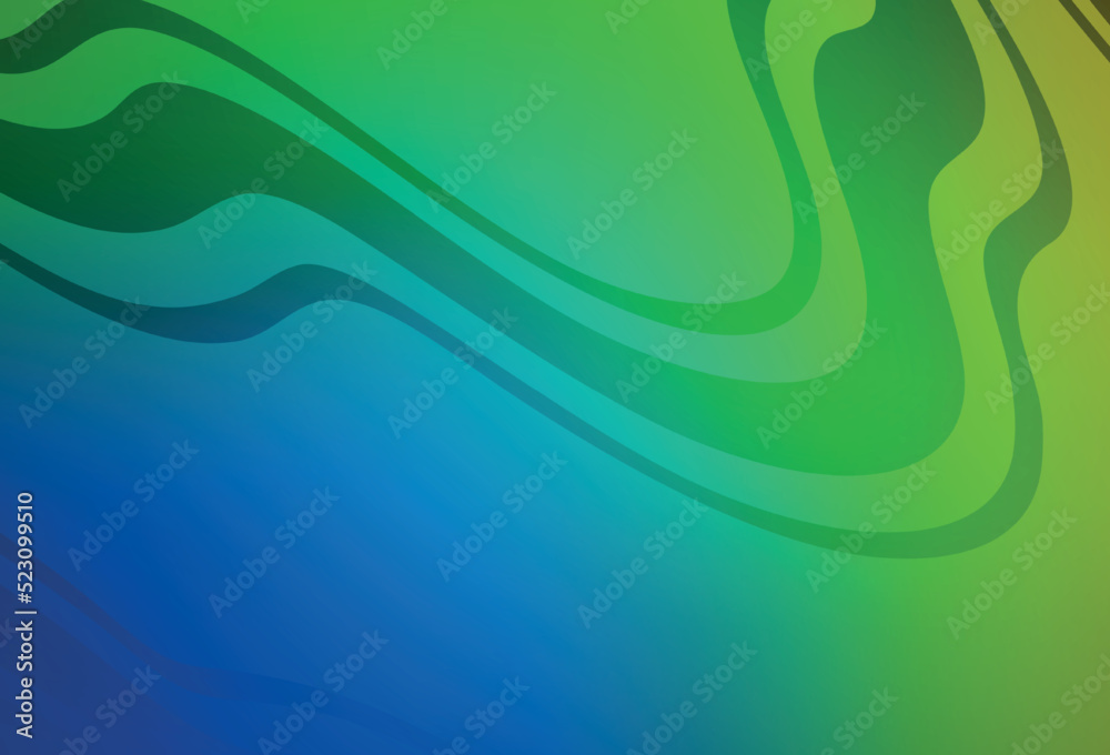 Obraz premium Light Blue, Green vector modern elegant backdrop.